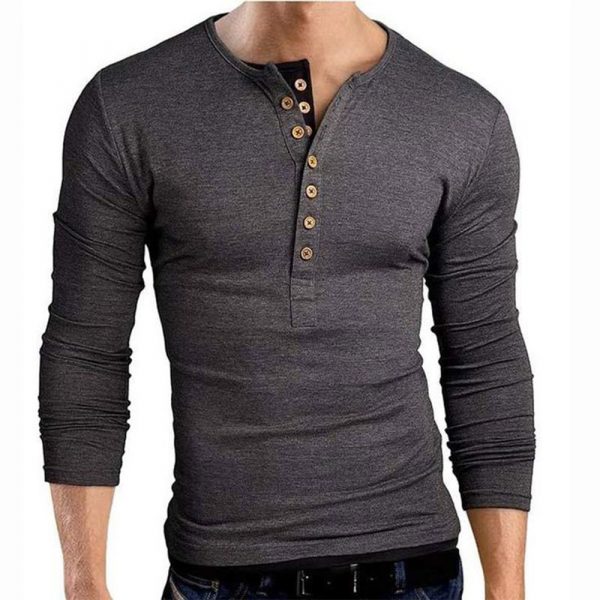Mens Henley Shirt - 7