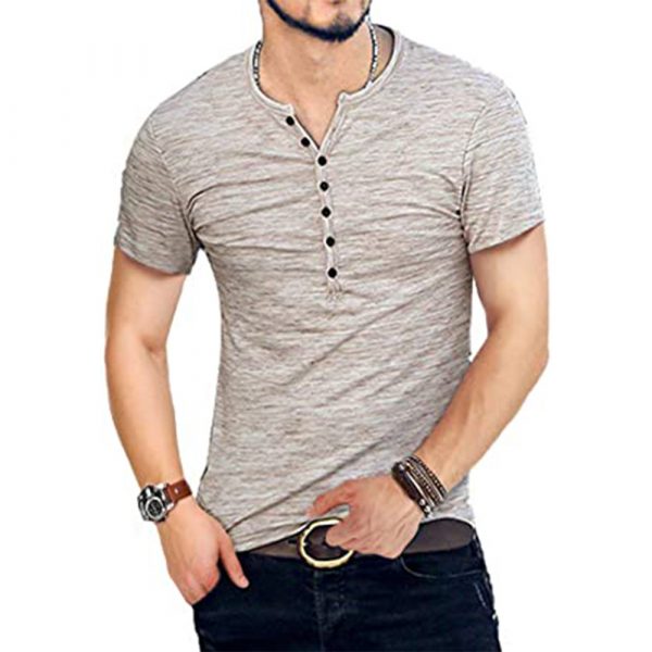 Mens Henley Shirt - 5