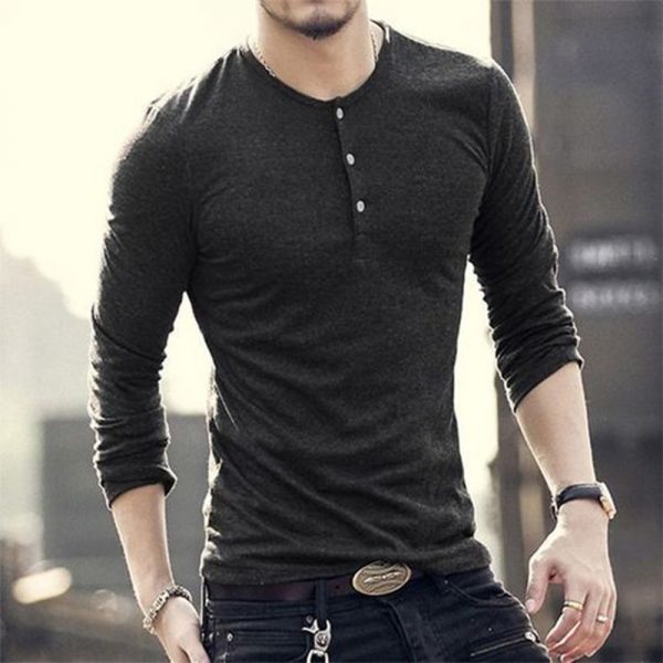 Mens Henley Shirt - 3